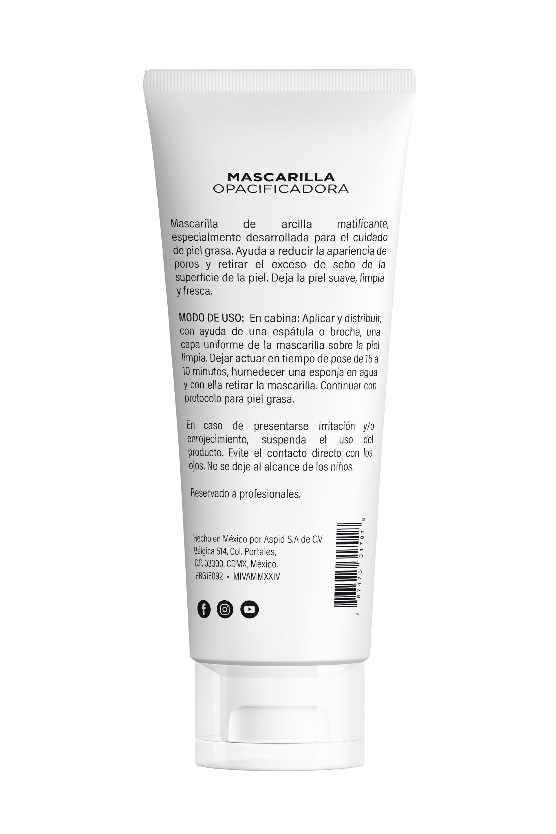 Mascarilla Opacificadora 75g